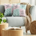 thumbnail image 5 of Ambesonne Love Throw Pillow Cover 2 Pack, Valentines Day Words, 16", Charcoal Grey Pale Pink, 5 of 5