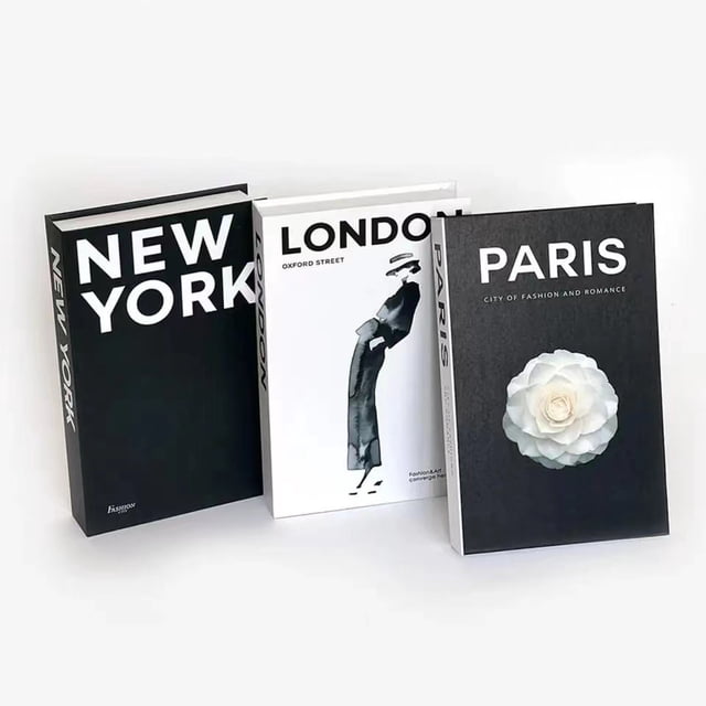 Adornos de libros falsos de estilo inglés simple Accesorio de fotografía Libro de biblioteca Decoración suave Libro de simulación
