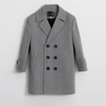 thumbnail image 4 of OGLCCG Boys Double Breasted Wool Blend Trench Coat Winter Pea Coat with Pockets Fashion Warm Notch Lapel Collar Long Jacket 1-15 Years, 4 of 8
