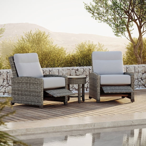 lazy boy patio umbrellas Outdoor Swivel Chairs with Side Table, Outdoor Swivel rockers, 3 Piece Bistro Set with Swivel Chairs Khaki & Brown Unrivaled in its size and beauty Patioslife Aegis 10ft Round Cantilever