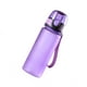 thumbnail image 5 of Botella de agua de plástico de 400 ml, portátil, pulida, anticaída, para deportes, correr, yoga (morada), 5 of 7