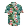 thumbnail image 3 of Mens Beach Shirts Summer Casual Graphic Hawaiian Shirt Short Sleeve Button Up Shirt, 3 of 4