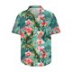 thumbnail image 3 of Blusa y camisa de manga corta con cuello vuelto para hombre, blusa informal de moda con botones y manga corta para hombre, 3 of 4