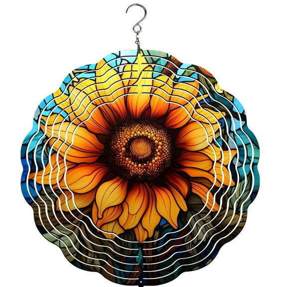 Sunflower Wind Spinner, Garden Décor, Yard Décor, Porch Decor
