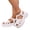 White, variant on Women's Platform Follow Closed Toe Sandals Adjustable Buckle Ankle Strap Summer Gladiator Breathable Non-slip Ladies Wedge Caged Sandals