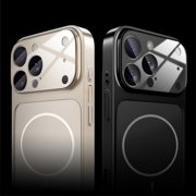 ShellTech For iPhone 14 Pro Max Hard PC Magnetic Protective Case Compatible with MagSafe Wireless Charging, Anti-Scratch Tempered Glass, Shockproof Non-Slip Flat Back Cover,Black