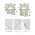 thumbnail image 5 of Teal Red Coastal Swag Curtains for Living Room/Bedroom Windows, Nautical Seahorse Beach Coral Starfish Beige Kitchen Curtains and Valances Set 36 Inch Length, Swags Valance Curtain Panels, 5 of 5