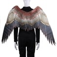 thumbnail image 3 of 2 Piezas Halloween Ala de Ángel Carnaval Fiesta de Bodas Festivales Navidad Adultos Vestido Accesorio Cosplay Actuación Ala con Correa águila y blanco Macarena Disfraz de ala de ángel, 3 of 8