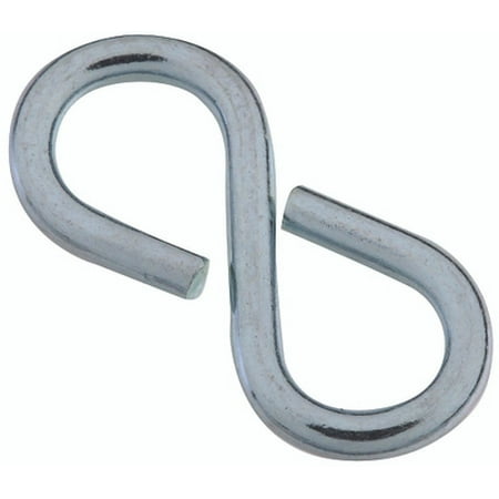

2pk National Hardware N121-392 pkd as S759-172 Stanley Closed S Hooks #812 1-1/8 Inch Zinc Plated Steel 6 Pack