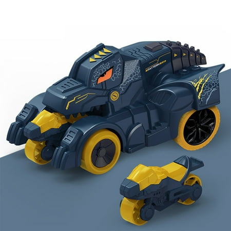 

Children Toy Inertia Sliding Catapult Car One Button Ejection Dinosaurs Shape Blue Chariot