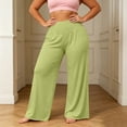 thumbnail image 4 of Costeam Womens High Waisted Wide Leg Yoga Pants Buttery Soft Modal Four Way Stretch Fabric Non Rolling Elastic Waist Loose Fit Breathable Casual Lounge Workout Palazzo Trousers, 4 of 6