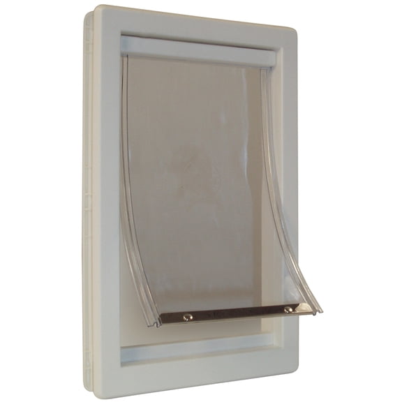 Ideal Pet Medium Thermoplastic Pet Door for Doors with ABS Lock-Out Slide, 7" x 11" Flap Size