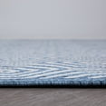 thumbnail image 3 of World Rug Gallery Modern Geometric Textured Flat Weave Indoor/Outdoor Door Mat - BLUE 2'x3', 3 of 8