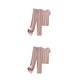 thumbnail image 3 of Qarigey Conjunto de pijama de seda helada para mujer, camiseta y cómoda con cuello en V, pantalones holgados con cintura elástica, ropa de Type5 NO5, 3 of 6