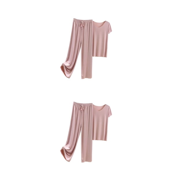 Conjunto de Pijama de Seda Minnieouse para Mujer Color Púrpura Claro