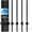 U-Shaped Fence Posts, variant on 48" × 99ft Vinyl Coated Welded Wire Mesh, 16 Gauge 2/3 inch Black PVC Metal Mesh, Protective Fence Support for Poultry Cages