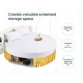 thumbnail image 3 of SGI Bedding Round Bed Skirt |Wrap Around Microfiber Bed Skirt | Fade Resistant, Wrinkle Free, Anti-static, Decorative, Extra Storage Space, Clutter-Free | 80" Diameter / 14" Drop, Golden, 3 of 8
