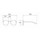 thumbnail image 5 of Mini Vinta Retro Narrow Oval Round Skinny Cat Eye Sun Glasses Clout Goggles, 5 of 5