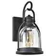 thumbnail image 2 of Lighting MARK Transitional 1 Light Textured Black Outdoor Wall Sconce 14" Height, 2 of 7