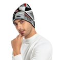 thumbnail image 3 of joogoo Checkered Plaid Funny Geometry Beanie Hats Men Women Cuffed Skull Cap Winter Warm Knit Thick Beanies, 3 of 7
