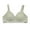 Beige, variant on Gymayou Women Cotton Wireless Bra Breathable Print Wide Strap Bralette V Neck Comfort Full Coverage Everyday Bra Beige L