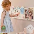 thumbnail image 3 of Robud Wooden Elephant Busy Board, Montessori Sensory Wall Toy with Bead Maze, Xylophone & Gear Toys for Toddlers 1-3, Educational Learning Toys for Fine Motor Skills, Gift for Boys Girls, Yellow, 3 of 5