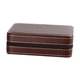 thumbnail image 3 of Joyero de viaje Estuche de viaje portátil Organizador de pendientes Caja de almacenamiento de joyas marrón, 3 of 9