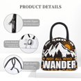thumbnail image 4 of Disketp Not All Who Wander Are Lost4 Bolsa Térmica para Almuerzo, Lonchera con Abertura Amplia y Gran Capacidad, Organizador Reutilizable para Mujeres, Hombres y Adultos, 4 of 6