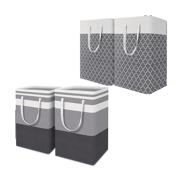 Symkmb 4Pack 75L Laundry Hamper, Collapsible Tall Clothes Hamper with Extended Handles Walmart.ca