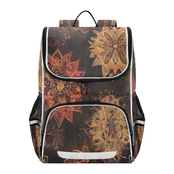 YAZAOO School Backpack Travel Bag Bookbags Bookbags Autumn Bloom Dance Pattern