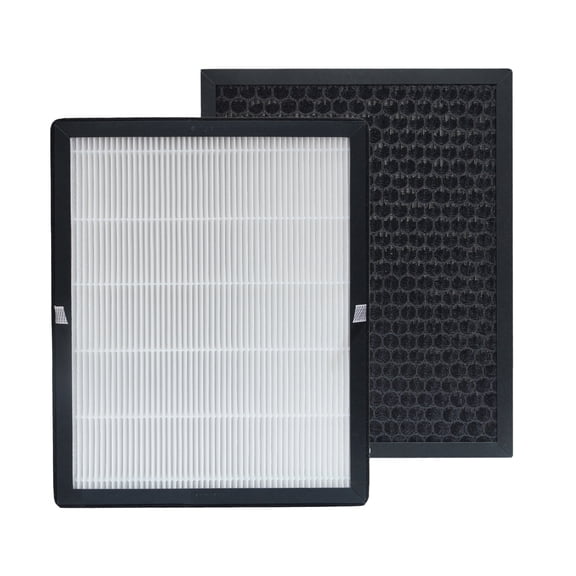 PUREBURG Replacement Filter Compatible with RENPHO R-HAU03 Air Purifier,2-Pack H13 HEPA 3-Stage Filtration Activated Carbon 2-in-1