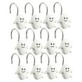 thumbnail image 2 of GBAYXJ 12 Halloween S Shaped BlackandWhite GhostShower Curtain Hooks Shower Curtain Hooks Can Bear 5KG RustProof AntiCollision Bath Ring Hangers Suitable For Bathroom Kitchen, 2 of 9