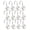 White, variant on 12 PCS S Hooks for Hanging,Heavy Duty Metal S Shaped Hooks with Halloween Ghost Decorations Figurine,S Hook for Hanging Plants, Closet, Kitchen Utensil, Pot, Pan, Bags,White