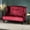 WINE RED, variant on Elegant Navy Blue Velvet Wingback With Bewitching Diamond Stitching For Extra Comfort And Style