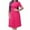 Hot Pink Work Dress Clearance, variant on OSFVNOXV Work Dresses for Women Summer Bodycon Pleated Dresses Short Sleeve Crewneck Baby Doll Dresses for Seniors