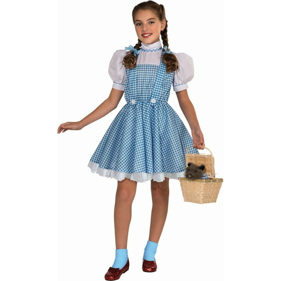 The Wizard of Oz Deluxe Dorothy Halloween Fancy-Dress Costume for Child, Big Girls M