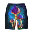thumbnail image 4 of Lsque Mens Swim Trunks Magic Mushrooms ,Fireflies Pattern - Bathing Suit Compression Liner - Beach Swim Shorts Swimwear - (S-3XL) - Stretch Quick Dry -Large, 4 of 9