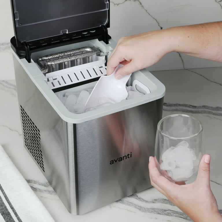 Avanti 26 lb Bullet Ice Maker, Stainless Steel - Walmart.com