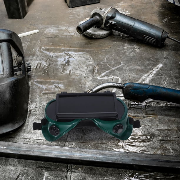 unbranded 2Ud Protección Para Soldar Con Gafas Ajustables Lentes Antifog Color Verde Oscuro Uso Industrial Exterior