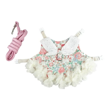 Bunny Dress Rabbit Holiday Costume Cute Harness Leash Set Small Animals Accessories for Junior Piggies Squirrels