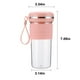 thumbnail image 3 of Batidora portátil Vaso exprimidor USB recargable | Batidera personal de 300ML para batidos y hielo triturado | Batería de 2400mAh | Acero inoxidable y plástico de grado alimentario | Azul y Rosa | 2, 3 of 9