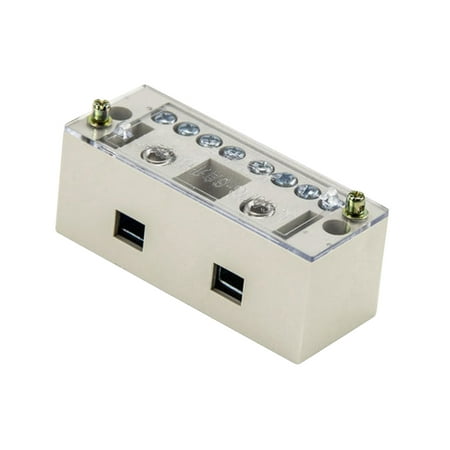 

NUOLUX 1pc Home Wire Terminal Block Two-in and Eight-out Junction Box Cord Splitter Box