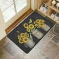 thumbnail image 4 of Vintage Sunflower Vase (3) Door Mat Welcome Door Mat for Front Door, Home Entrance, Yard, Floor, Patio, Non Slip Spring Summer Welcome Mat Indoor Outdoor Doormat 30"*17", 4 of 6