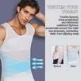 thumbnail image 5 of Compression Shirt for Men Mesh Vest Sleeveless Tank Tops Men Shirt Mens Shapewear Tight Tummy Control Vest Slimming Vest, 5 of 8