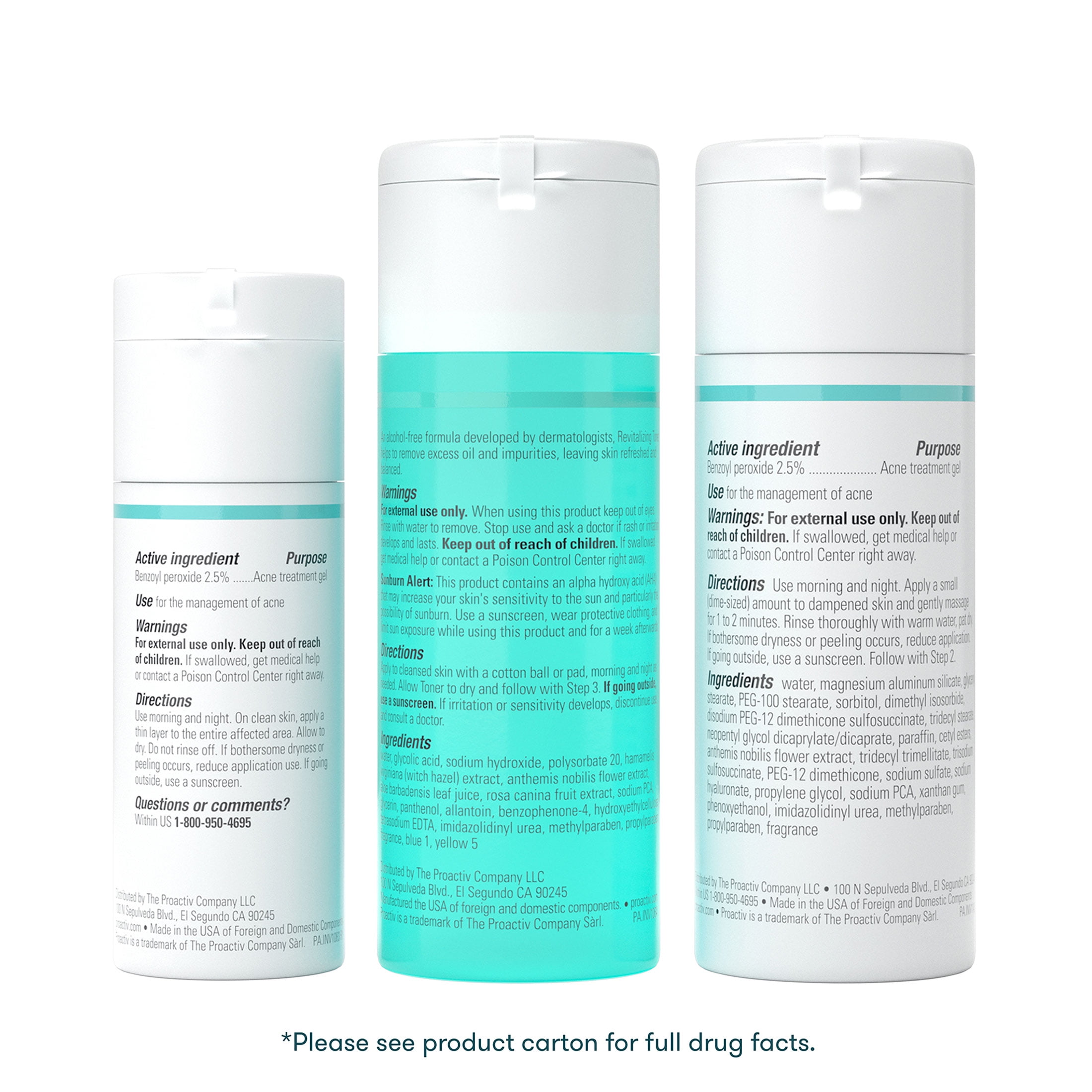 Proactiv 3-stepシンプルケア Amazon.com: Proactiv Clean 3 Step Acne Routine w/ Pimple