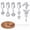 Silver-A, variant on Fake Belly Button Ring Set,Clip-On Non-Piercing Navel Rings Belly Button Rings Tone CZ Cubic Zirconia Dangles for Women