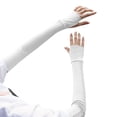 thumbnail image 2 of Caywon Ladies UV Protective Long Sleeve Arm Covering Summer Sun Hand Cover for Outdoor Gardening Outdoors Sports Workouts Sunscreen Arm Sleeves, 2 of 3
