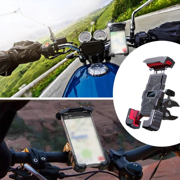 Accesorios para coche Soporte para teléfono de motocicleta Soporte para teléfono de bicicleta eléctrica Soporte para teléfono de bicicleta Soporte para teléfono antichoque Soporte de plástico para tel