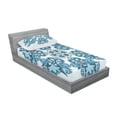 thumbnail image 3 of Ambesonne Mandala Fitted Sheet & Pillow Sham Set, Folk, Queen, Sky Blue Bluegrey, 3 of 3