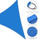 thumbnail image 4 of LAGarden 25Ft Triangle Sun Shade Sail Canopy 97% UV Block Commercial Carpark Pool Camping Beach Playground Outdoor Blue LAGarden Modern, 4 of 10